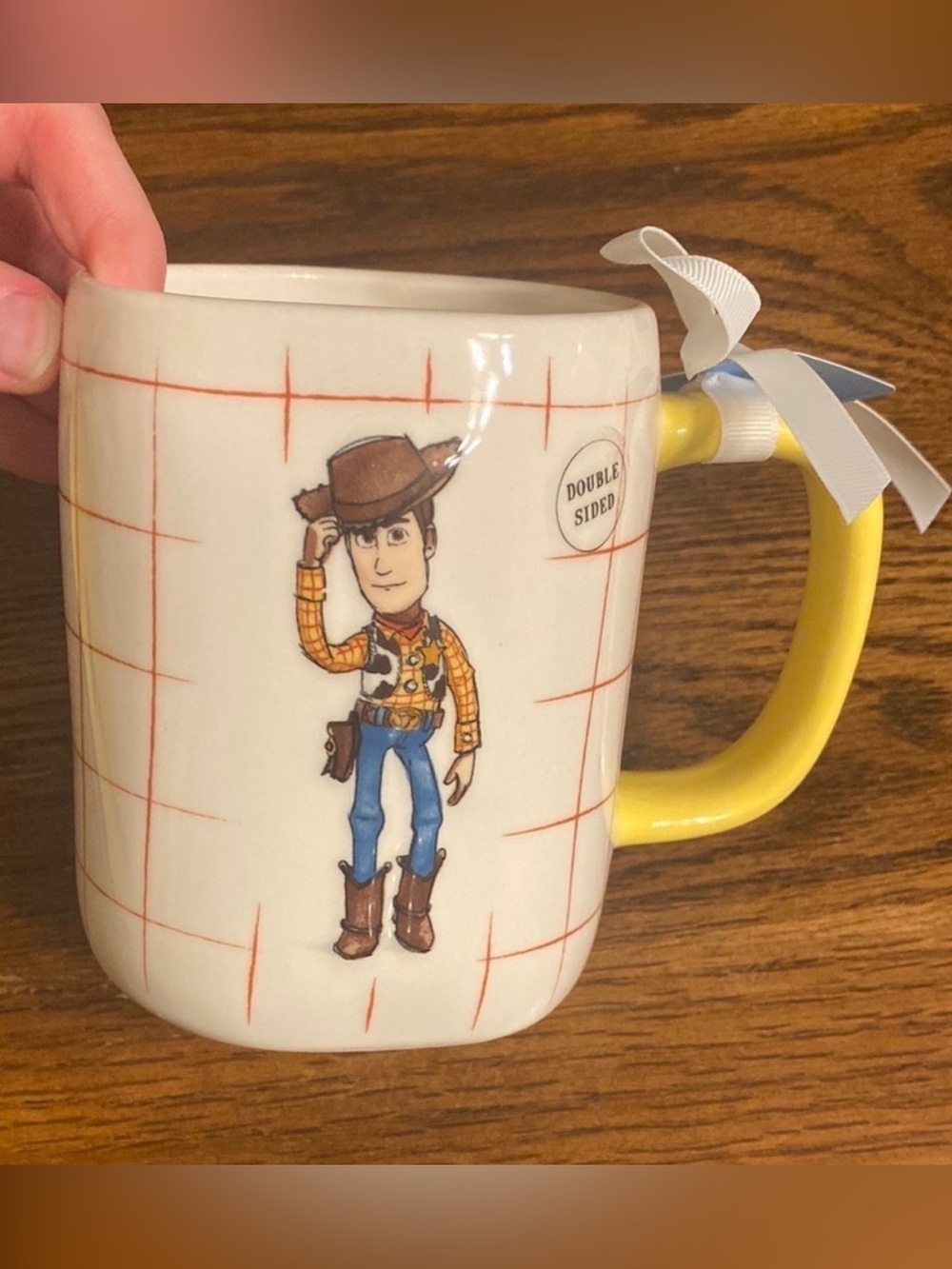 Rae Dunn Toy Story Woody Mug Red & White - Picture 8 of 8
